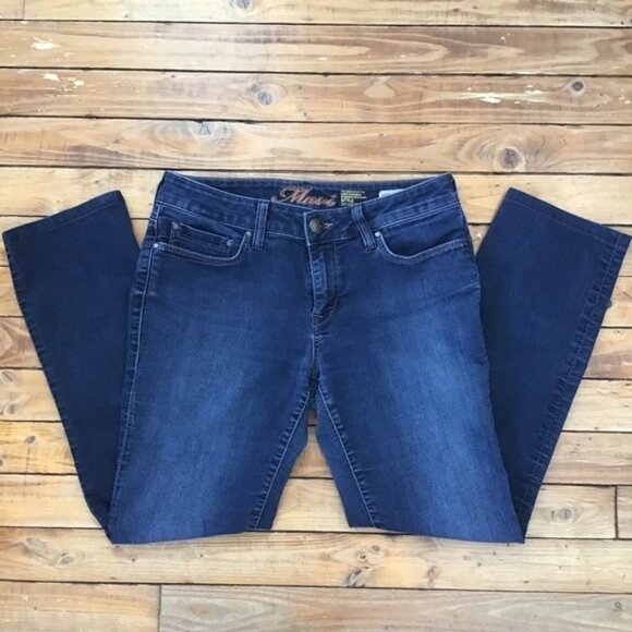 Jeans Mavi kerry mid rise straight leg size 28 stretch soft denim dark blue - Picture 2 of 11